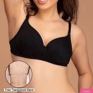 Padded deep back bra